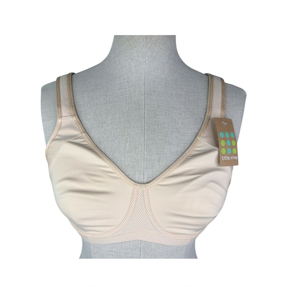 NWT Title Nine Cuz She Says So Sports Bra sz 34C * Underwire High Impact Anita